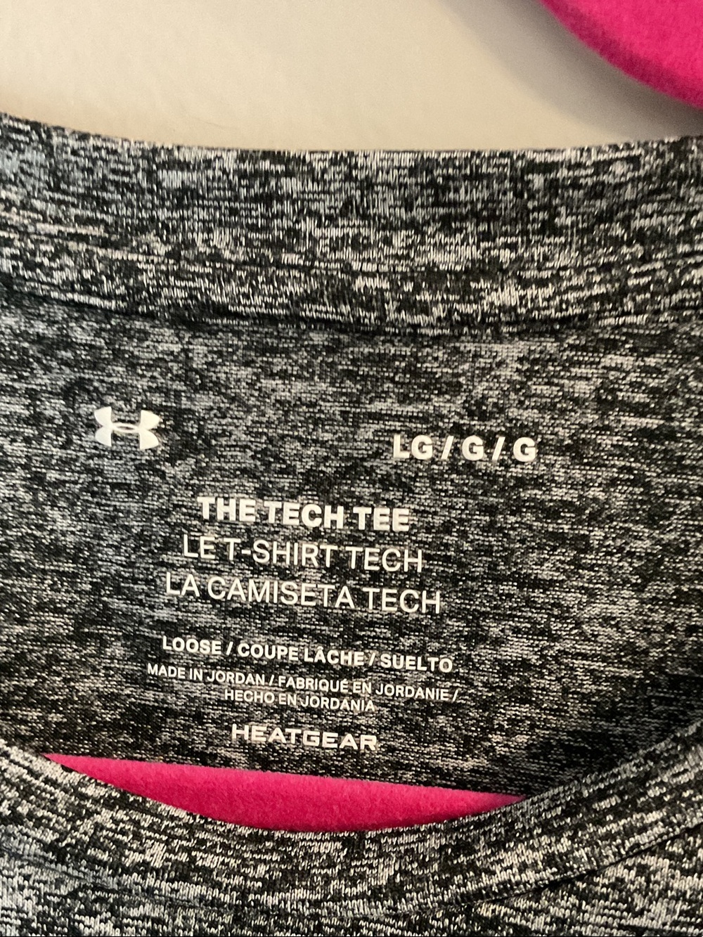 Under Armour Men’s Gray Heather Athletic Short Sleeve Tee - Picture 2 of 3